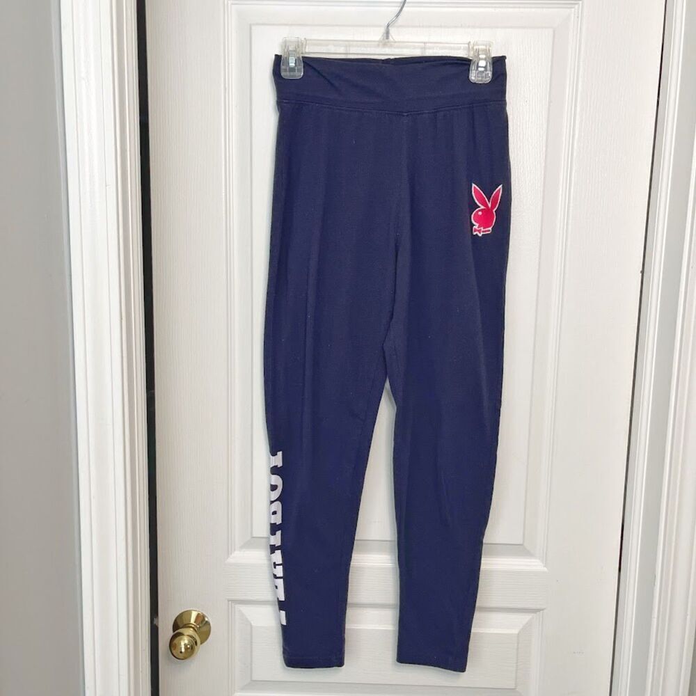 Playboy x Missguided Playboy Spell Out Bunny Logo Lightweight Skinny Jogger Pant